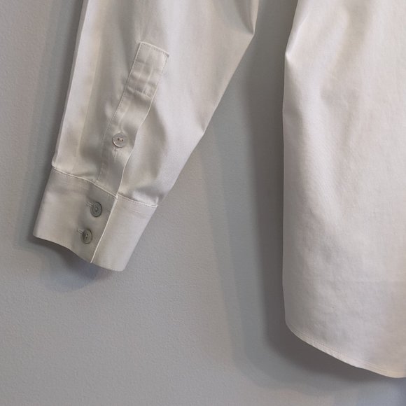 Foxcroft Non-iron Stretch Shirt, Shaped Fit with Pockets, 8 - Picture 12 of 12